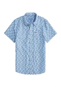 Boys 8-20 Printed Short Sleeve Shirt