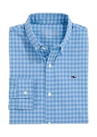 Boys 8-20 Topsail Gingham Shirt