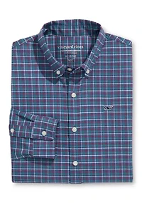 Boys 8-20 Wauwinet Tattersall Performance Cotton Shirt