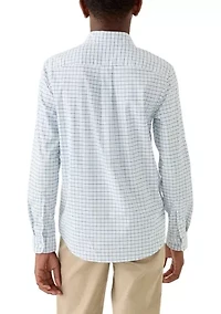 Boys 8-20 Wauwinet Tattersall Performance Cotton Shirt
