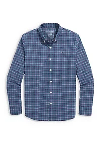 Boys 8-20 Wauwinet Tattersall Performance Cotton Shirt