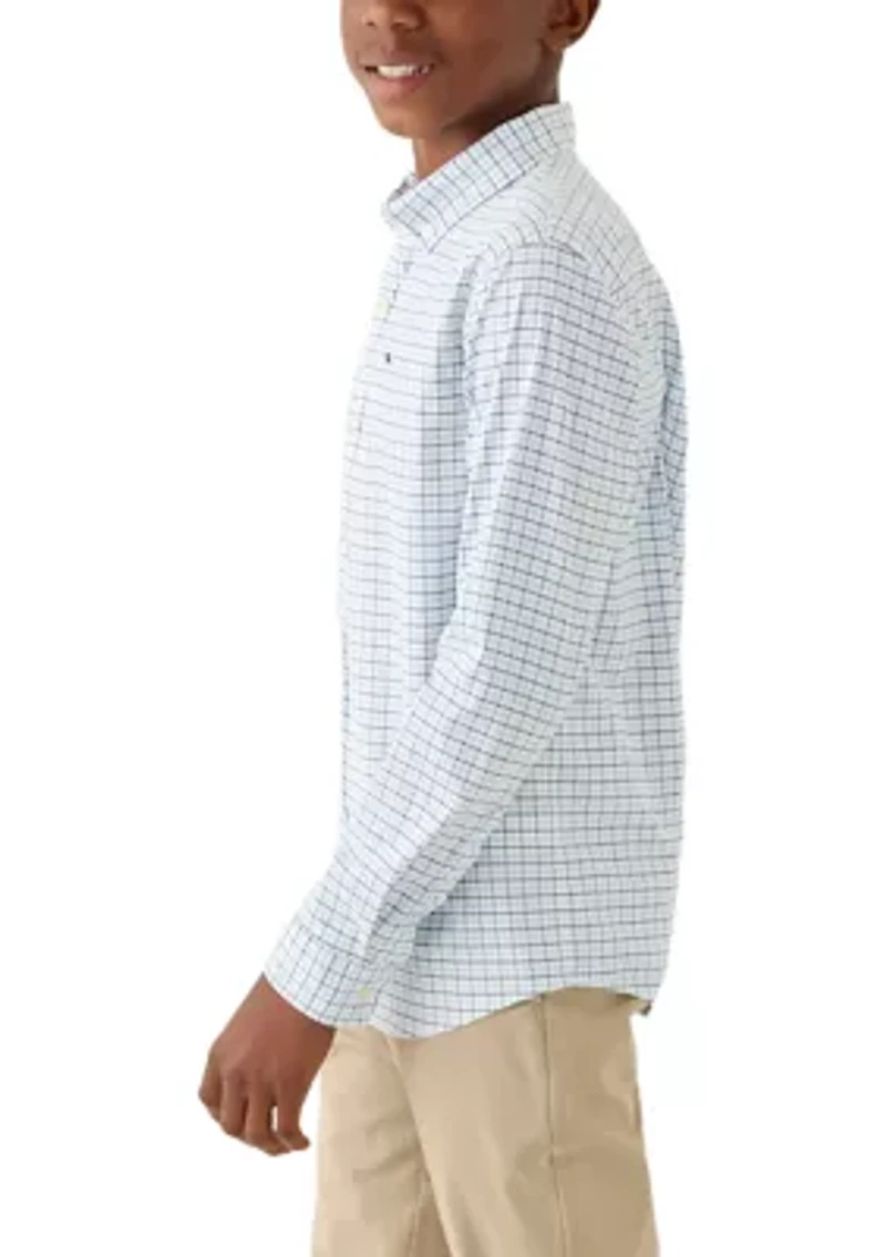 Boys 8-20 Wauwinet Tattersall Performance Cotton Shirt