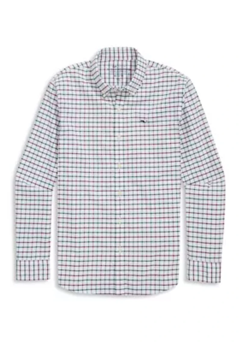 Boys 8-20 Long Sleeve Plaid Button Down Shirt