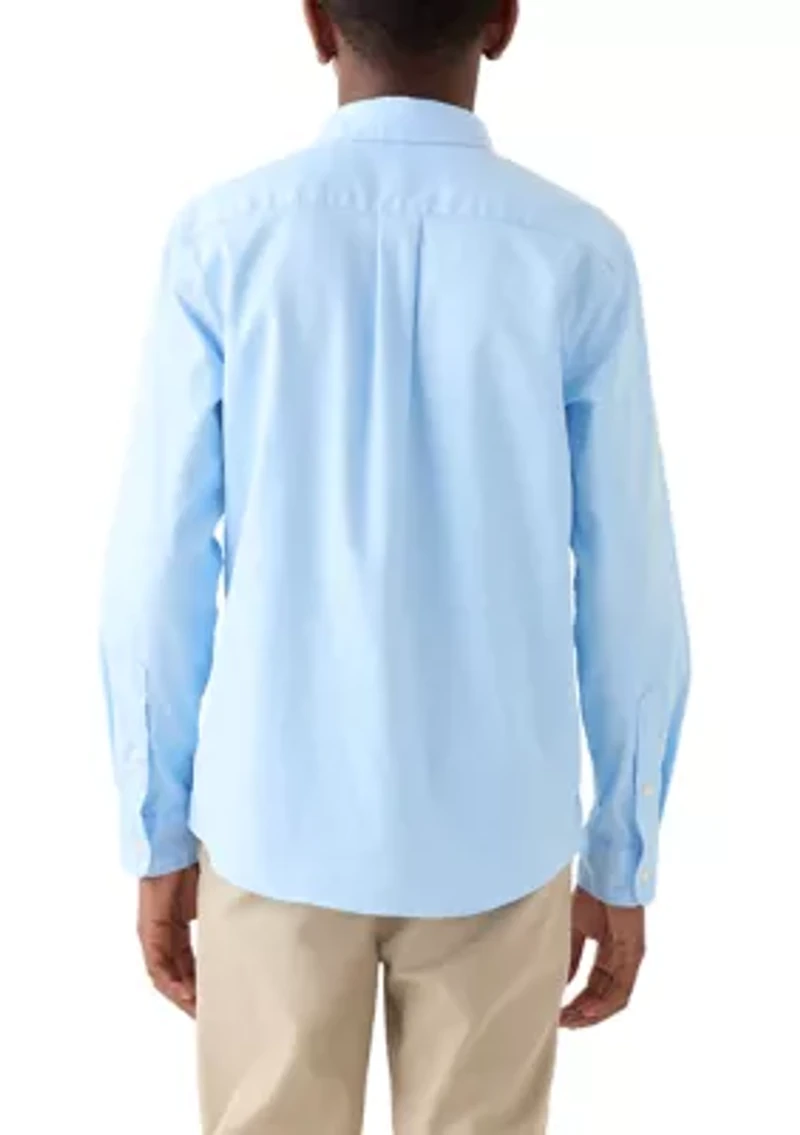 Boys 8-20 Seawall Solid Oxford Woven Shirt