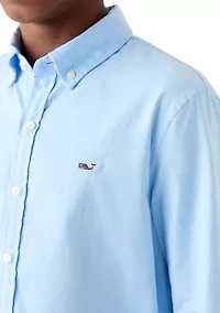 Boys 8-20 Seawall Solid Oxford Woven Shirt