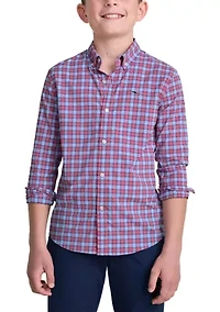 Boys 8-20 Duval Check Featherweight Performance Shirt