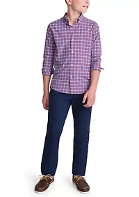 Boys 8-20 Duval Check Featherweight Performance Shirt
