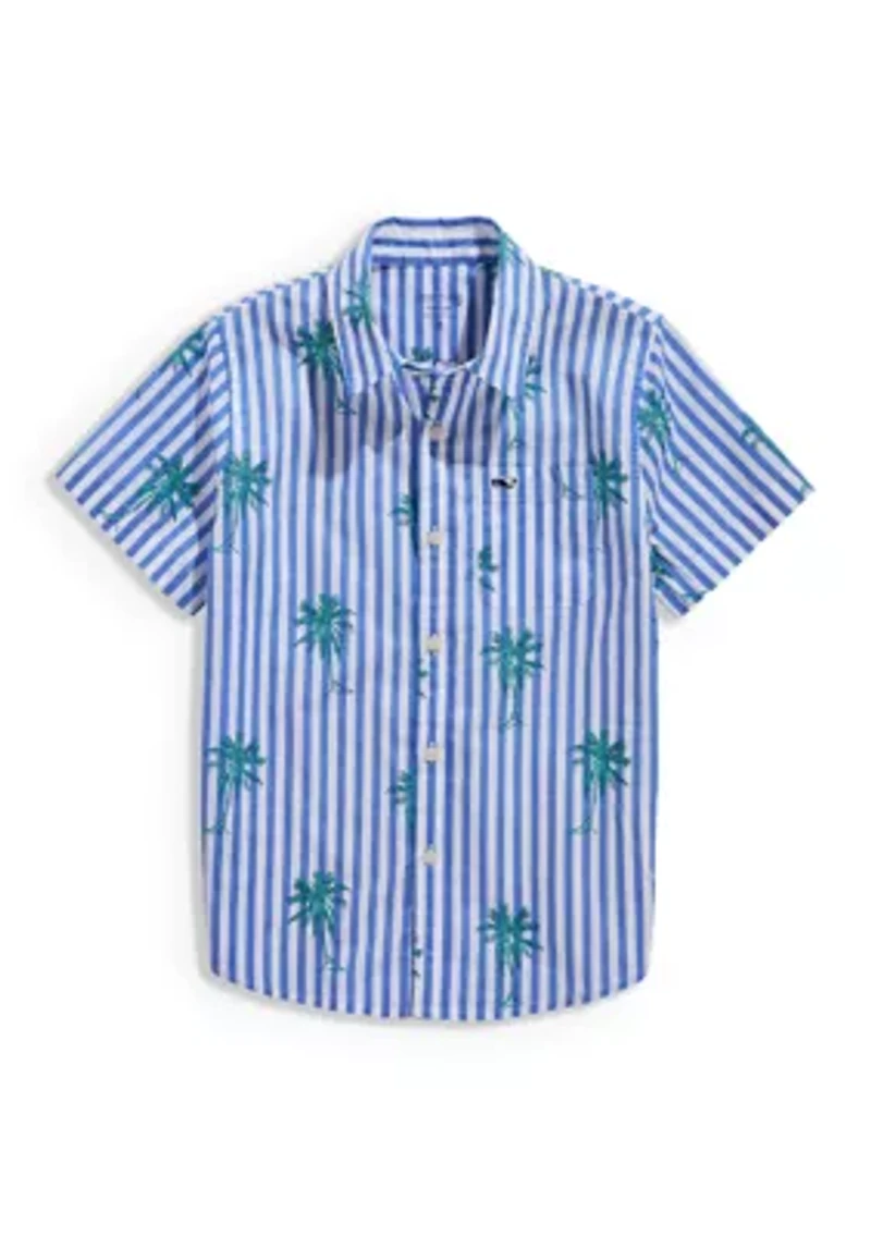 Boys 8-20 Printed Button Down Shirt