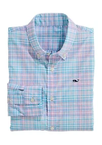 Boys 8-20 Plaid Performance Shirt