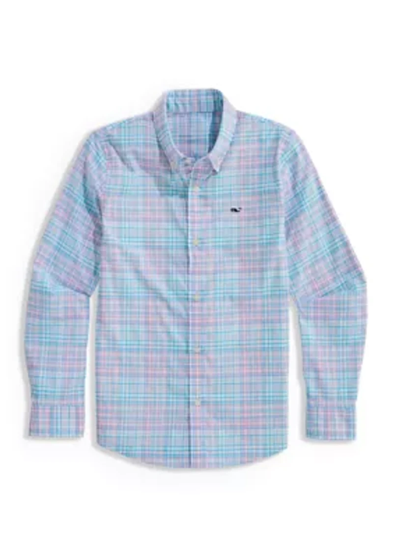 Boys 8-20 Plaid Performance Shirt