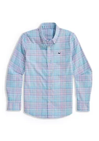 Boys 8-20 Plaid Performance Shirt