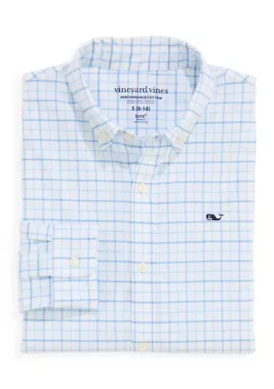 Boys 8-20 Check Print Dress Shirt