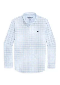 Boys 8-20 Check Print Dress Shirt
