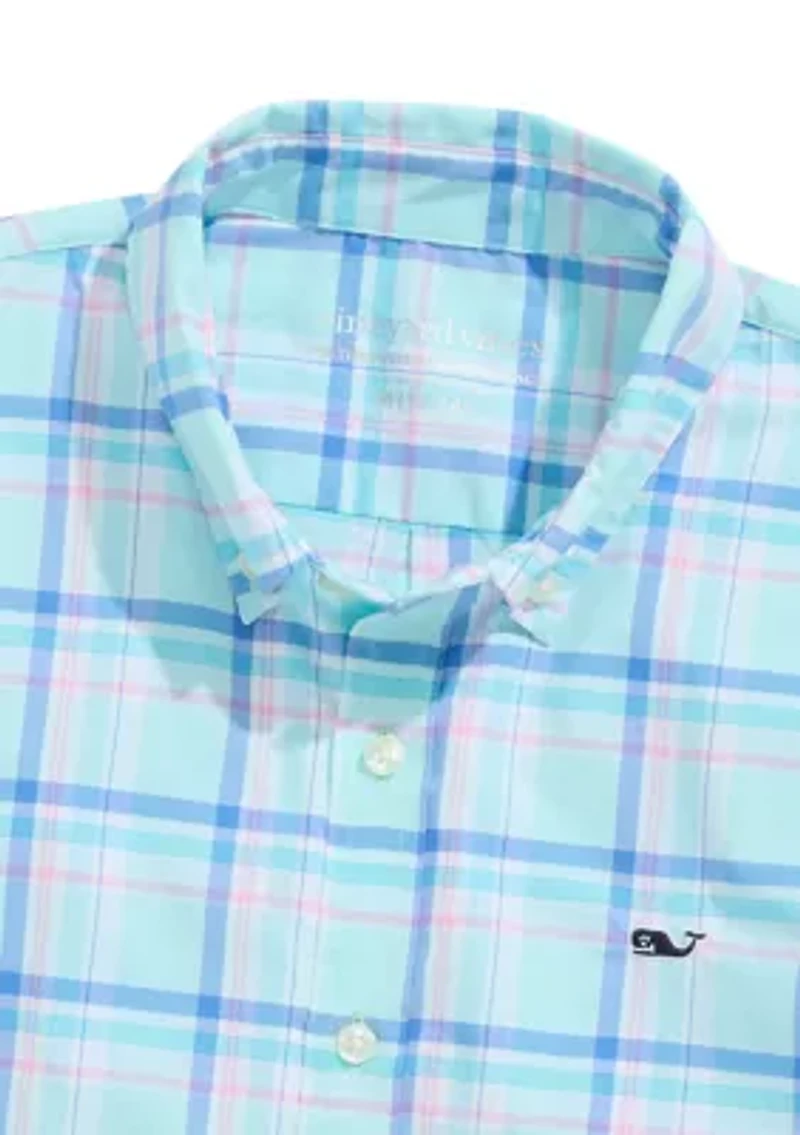 Boys 8-20 Coconut Key Plaid Featherweight Performance Shirt