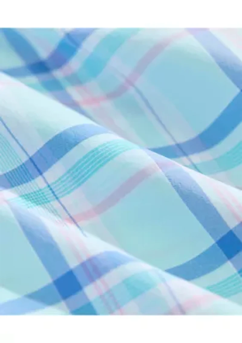 Boys 8-20 Coconut Key Plaid Featherweight Performance Shirt