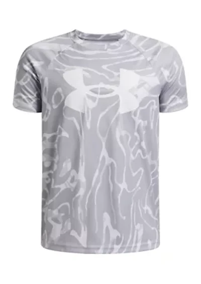 BOYS 8-20 UA Tech™ Big Logo Printed Short Sleeve