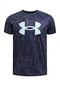 BOYS 8-20 UA Tech™ Big Logo Printed Short Sleeve