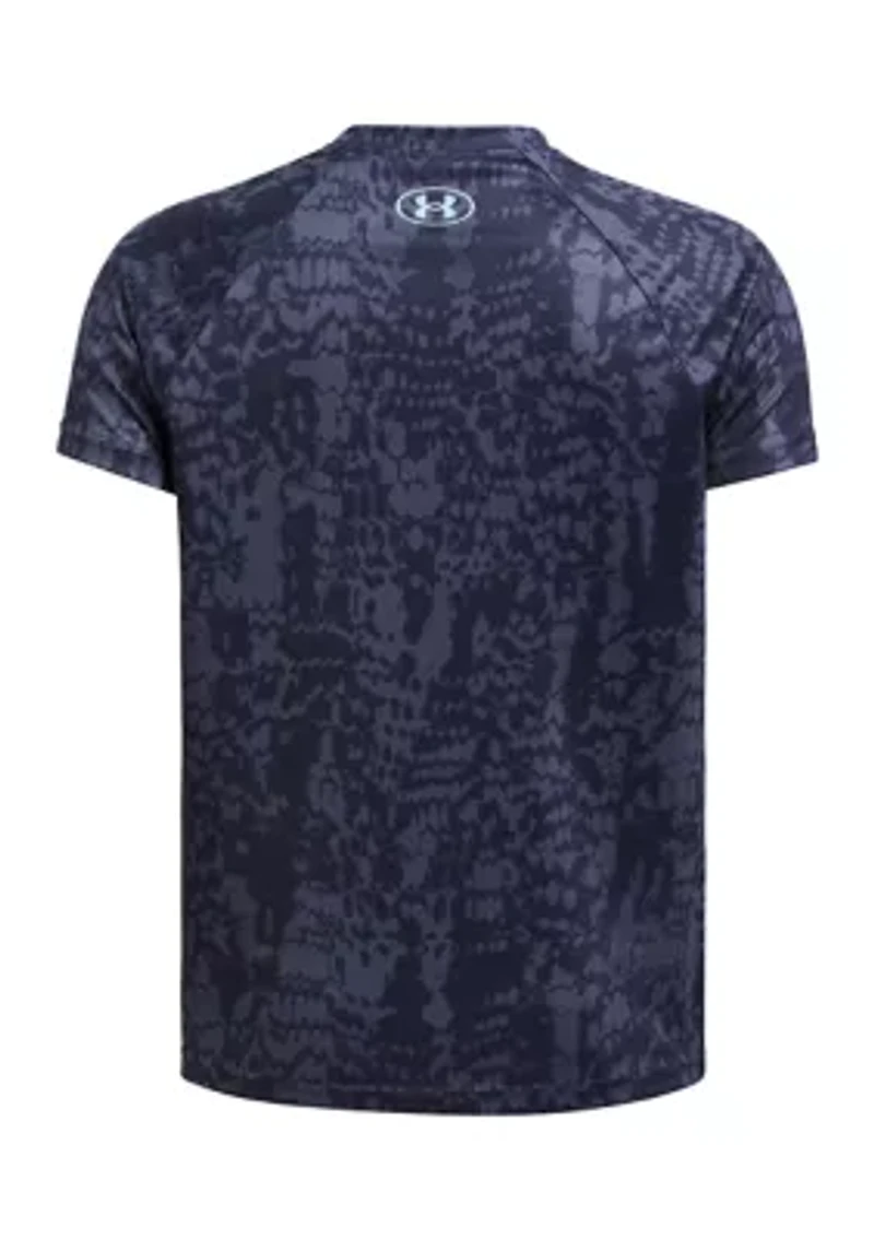 BOYS 8-20 UA Tech™ Big Logo Printed Short Sleeve