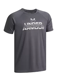 Boys Tech™ Split Wordmark Short Sleeve Shirt