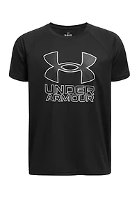 Boys 8-20 UA Tech™ Hybrid Print Short Sleeve T-Shirt (Extended Size)