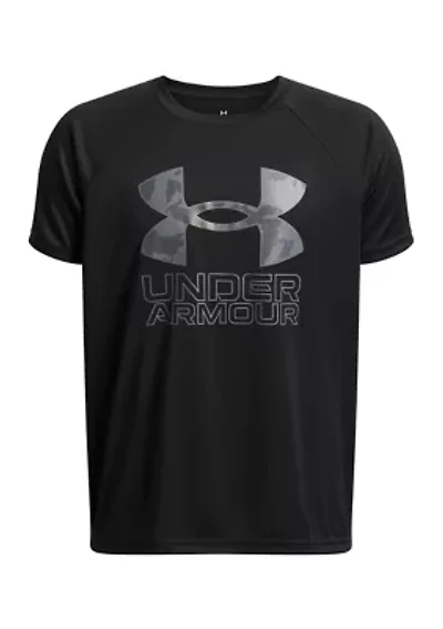 Boys 8-20 UA Tech™ Hybrid Print Short Sleeve T-Shirt (Extended Size)