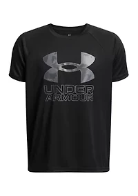 Boys 8-20 UA Tech™ Hybrid Print Short Sleeve T-Shirt (Extended Size)