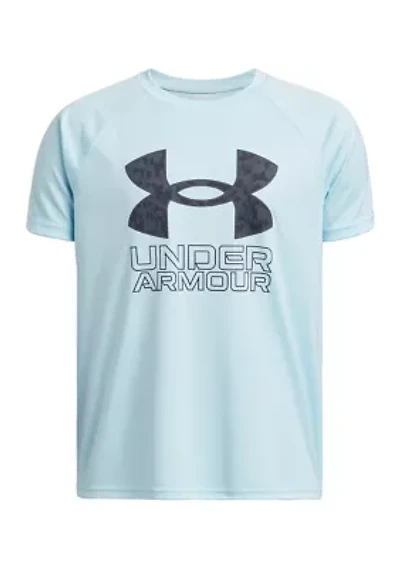 Boys 8-20 UA Tech™ Hybrid Print Short Sleeve T-Shirt (Extended Size)