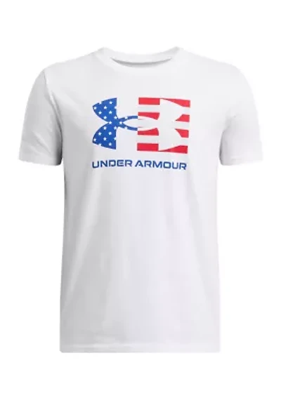 Boys 8-20 UA Freedom Chest Flag Short Sleeve T-Shirt