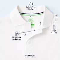 Boys XS-XXL Adaptive Short Sleeve Interlock Polo