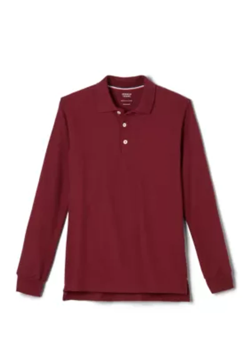 Boys Long Sleeve Piqué Polo Shirt