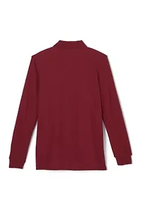 Boys Long Sleeve Piqué Polo Shirt