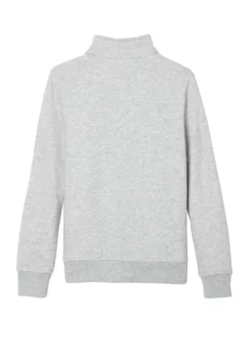Boys 8-20 Quarter Zip Fleece Sweater