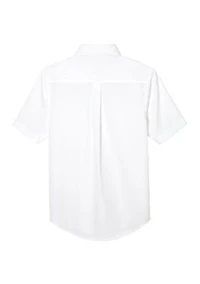Boys Short Sleeve Classic Dress Shirt