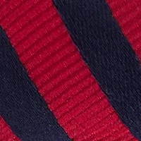 Toddler Boys Red and Navy Bar Stripe Bow Tie