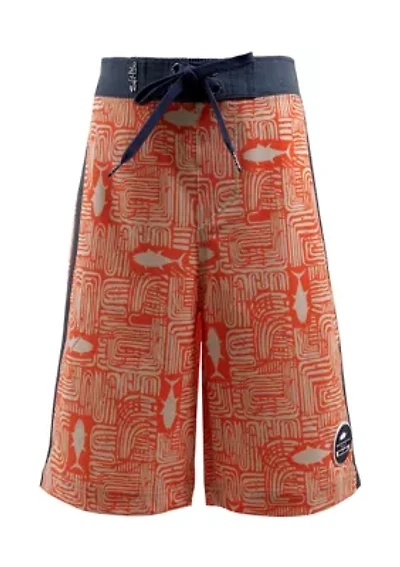 Boys 8-20 Tiki Tuna Swim Trunks