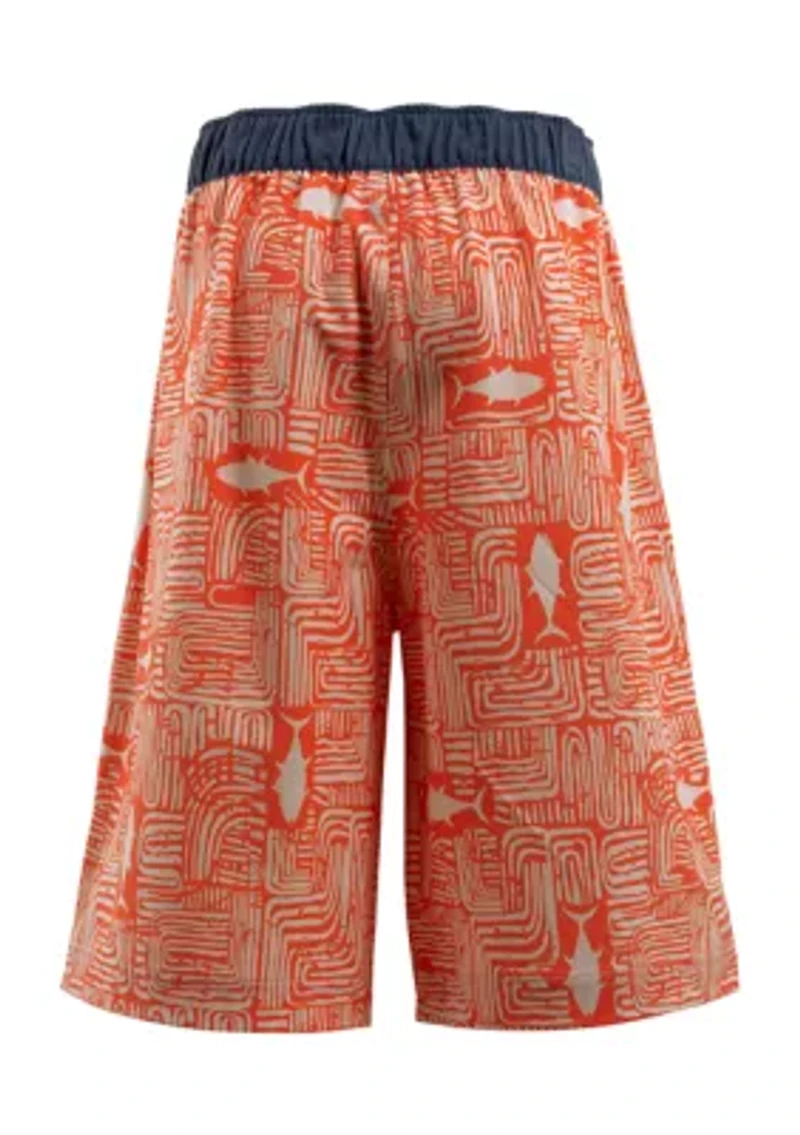 Boys 8-20 Tiki Tuna Swim Trunks