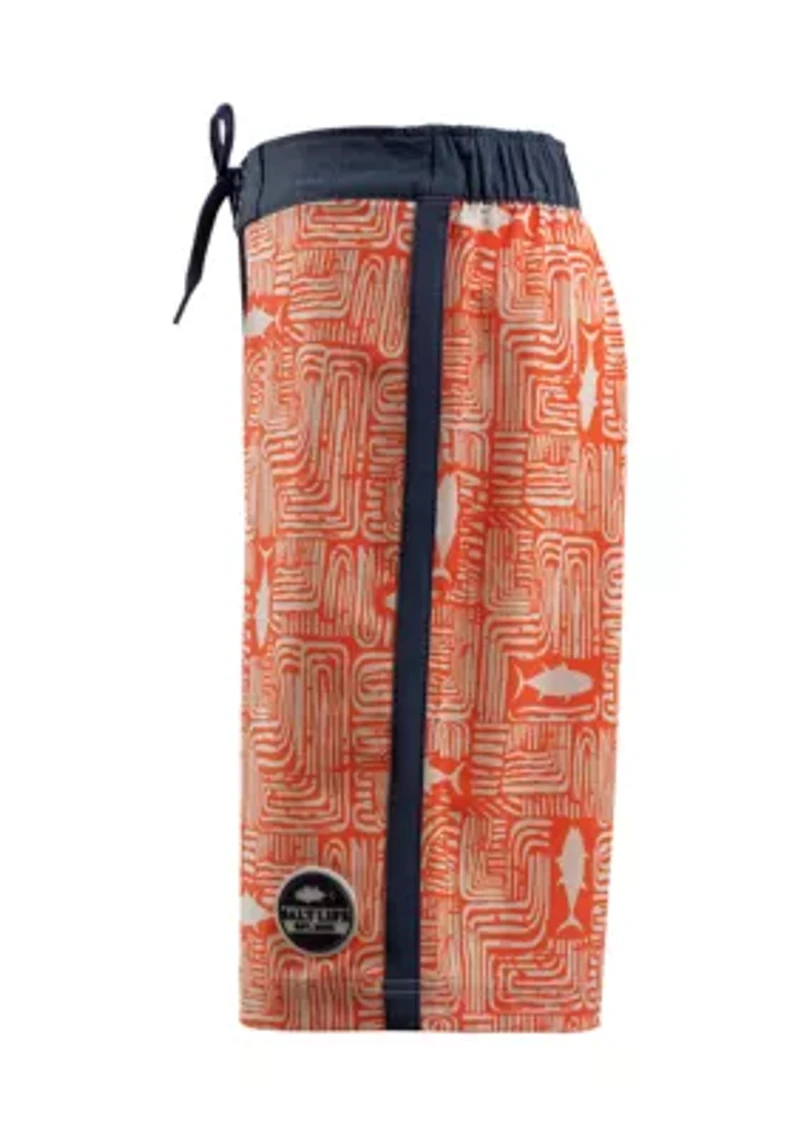 Boys 8-20 Tiki Tuna Swim Trunks