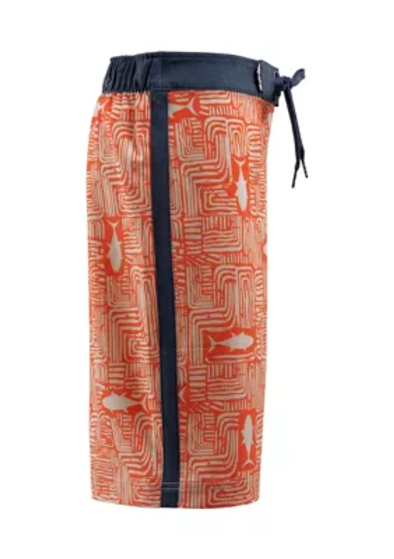 Boys 8-20 Tiki Tuna Swim Trunks