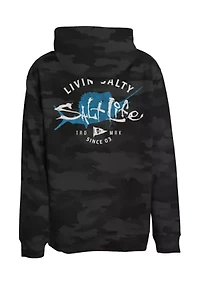 Boys 8-20 Camo Salty Sailing Graphic Youth Hoodie