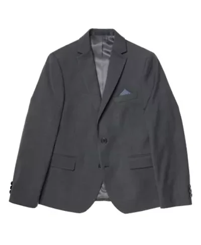 single breasted-2Btn-Front Boys Flap pockets-side vent