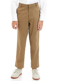 Boys 8-20 Tan Stretch Pants
