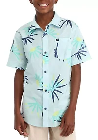 Boys 8-20 Palms Classic Short Sleeve Woven Shirt