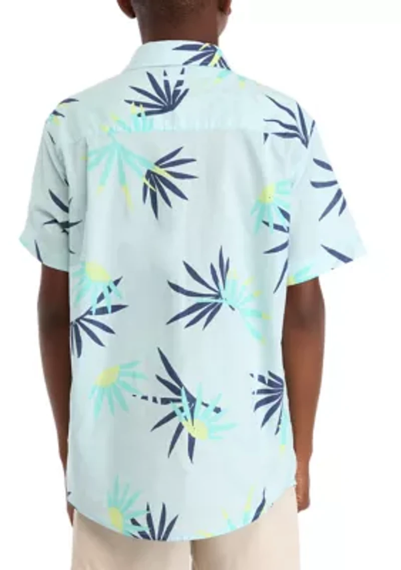 Boys 8-20 Palms Classic Short Sleeve Woven Shirt
