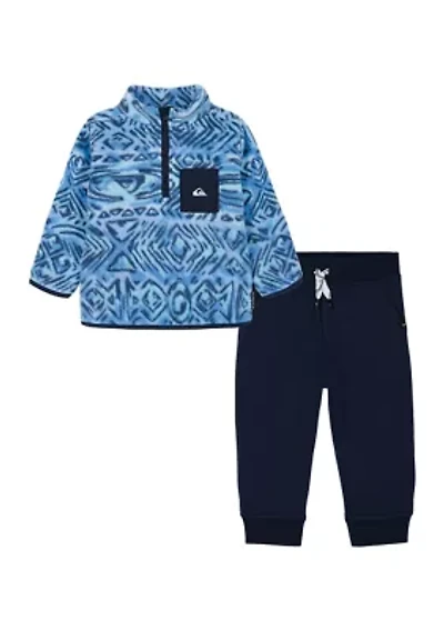 Boys 4-7 Winter Fleece Sweatshirt and Jogger Pants Set