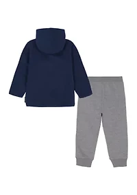 Boys 4-7 Winter Fleece Hoodie and Jogger Set
