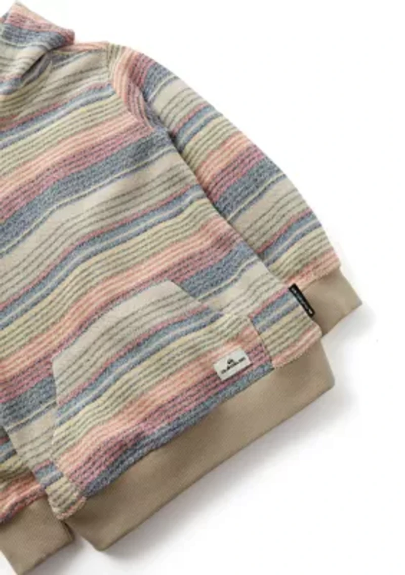Boys 4-7 Reverse Striped Hoodie Set