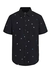Boys 8-20 Apero Classic Short Sleeve Woven Shirt
