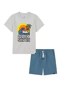 Boys 4-7 Jersey Graphic T-Shirt and Tech Shorts Set