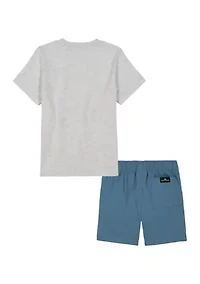 Boys 4-7 Jersey Graphic T-Shirt and Tech Shorts Set