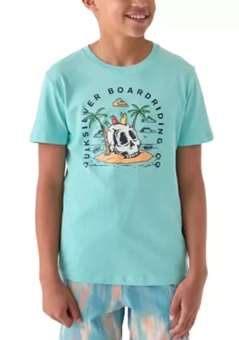 Boys 8-20 Skull Hawk Short Sleeve Graphic T-Shirt